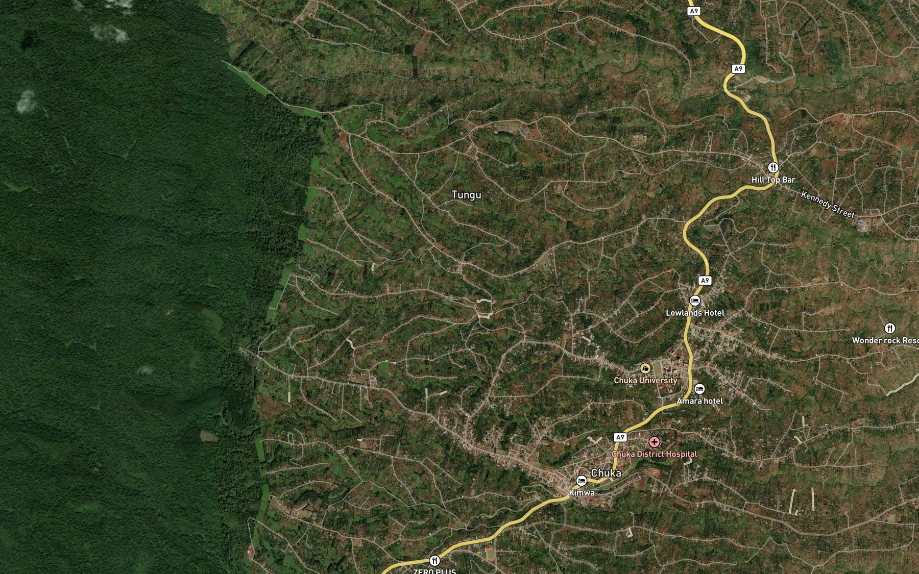 Satellite map of the Samji