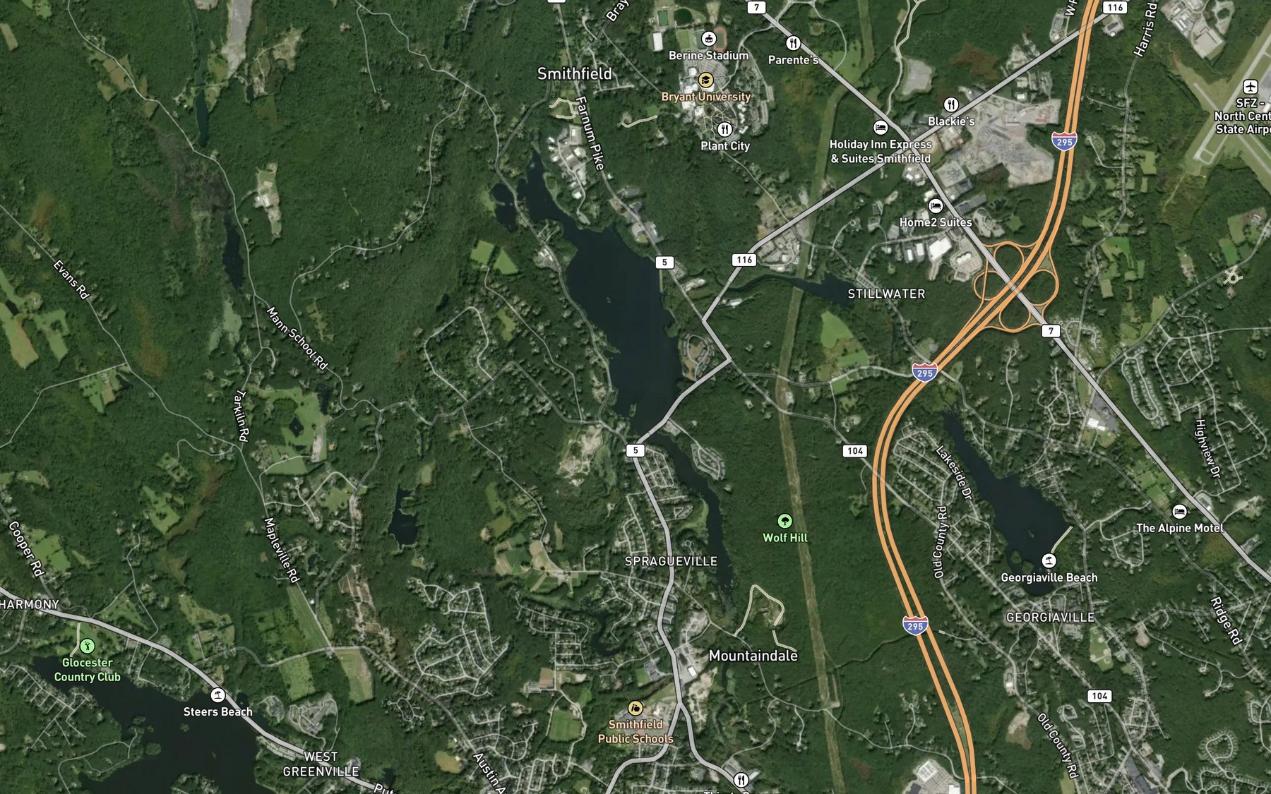 Satellite map of the Spot 3