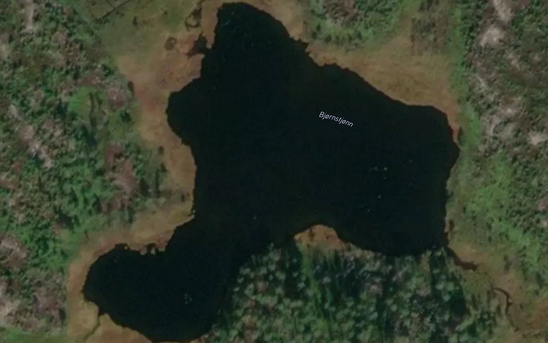 Satellite map of the Bjornstjonn