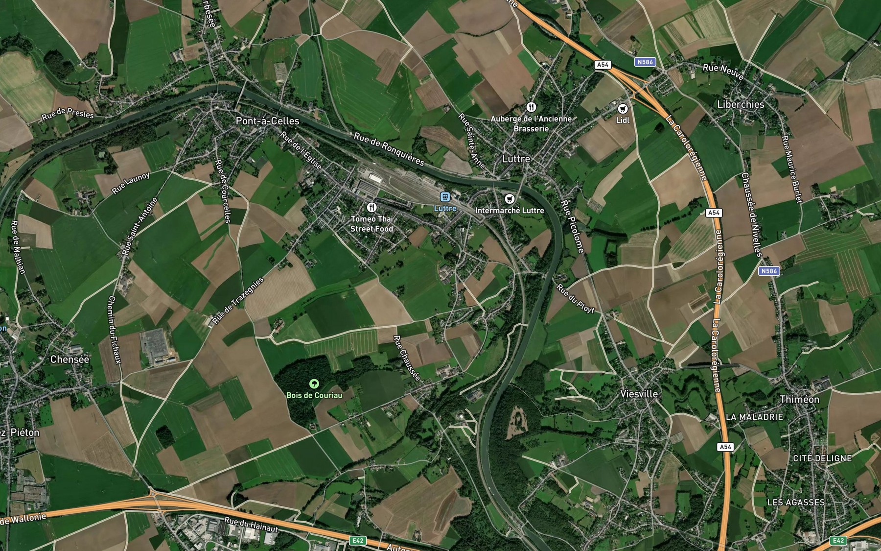 Satellite map of the Rampe