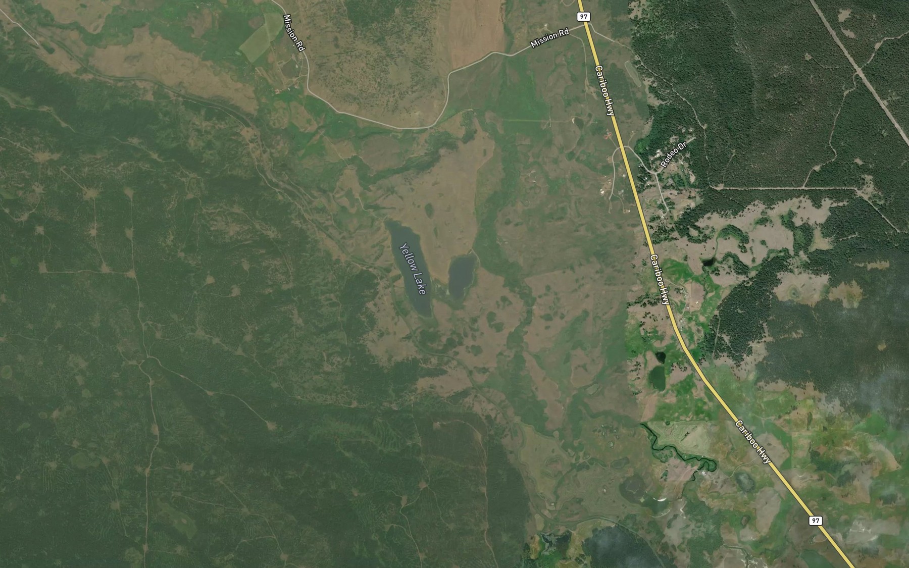 Satellite map of the McGuckin Lake