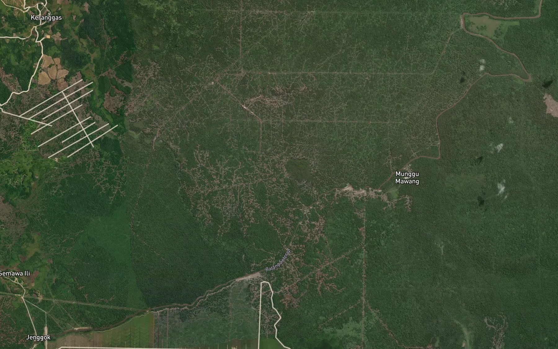 Satellite map of the Sungai Bandam Laut