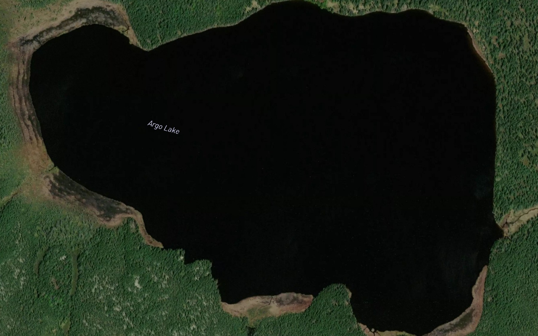 Satellite map of the Argo Lake