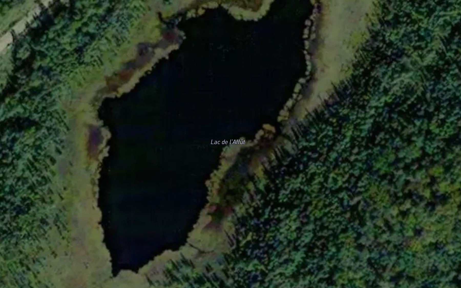 Satellite map of the Lac de l'Affut