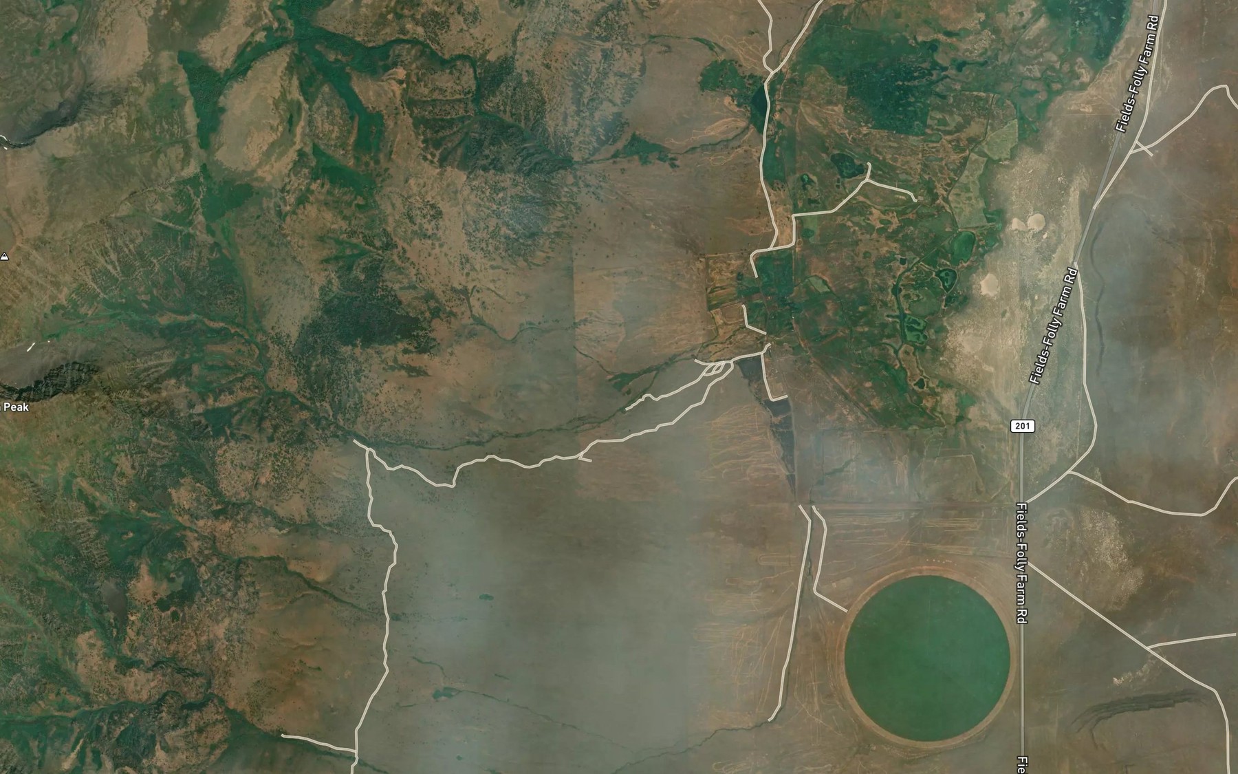Satellite map of the Big Springs