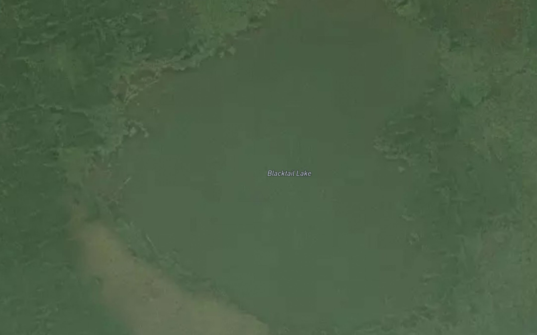 Satellite map of the Blacktail Lake