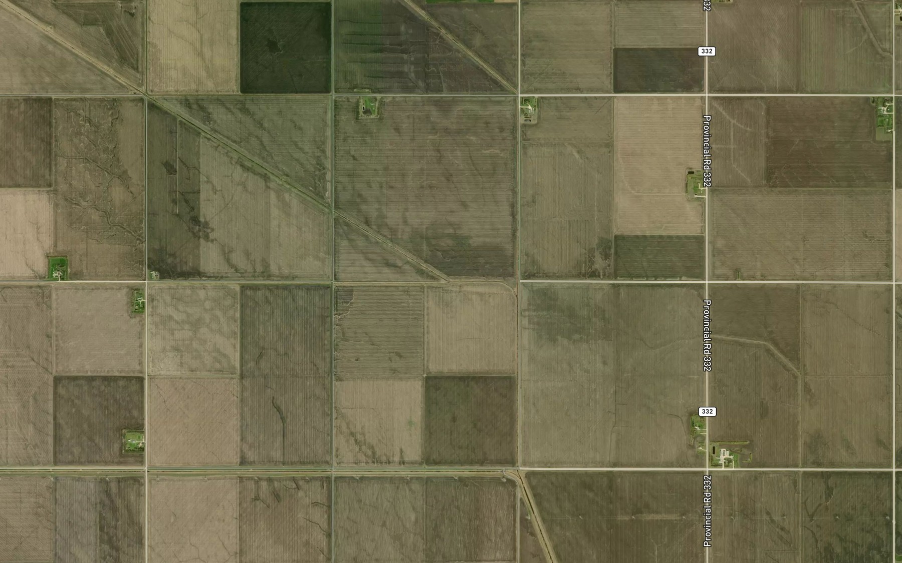 Satellite map of the Allison Drain