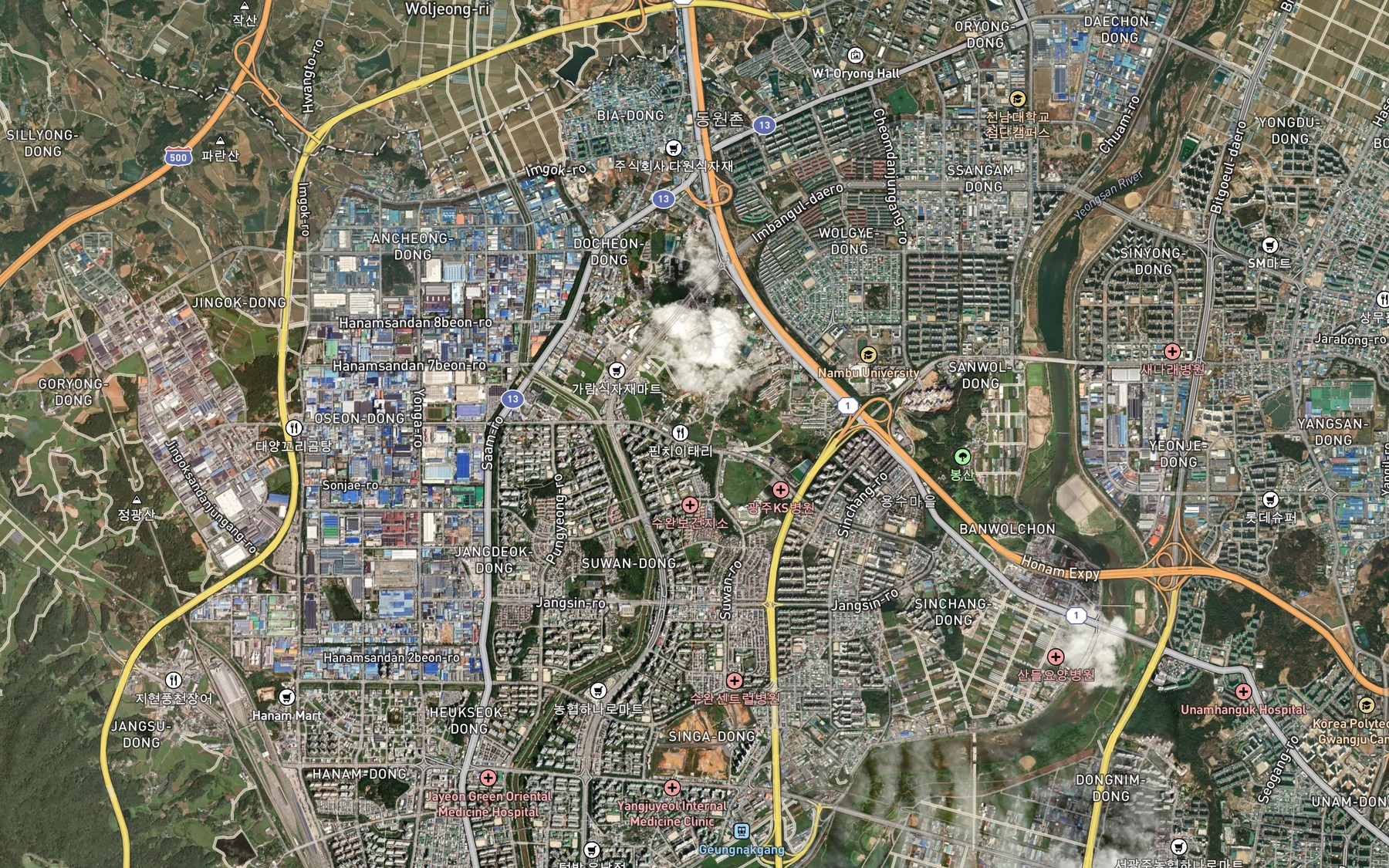 Satellite map of the Suwan Il Je