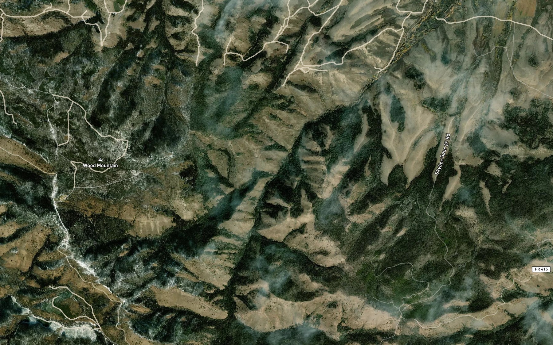 Satellite map of the Etna Creek