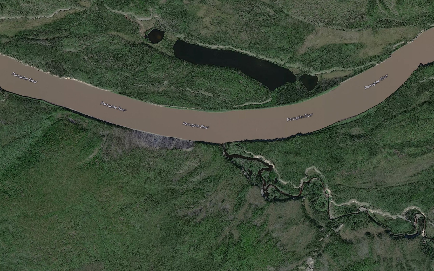 Satellite map of the Rat Creek