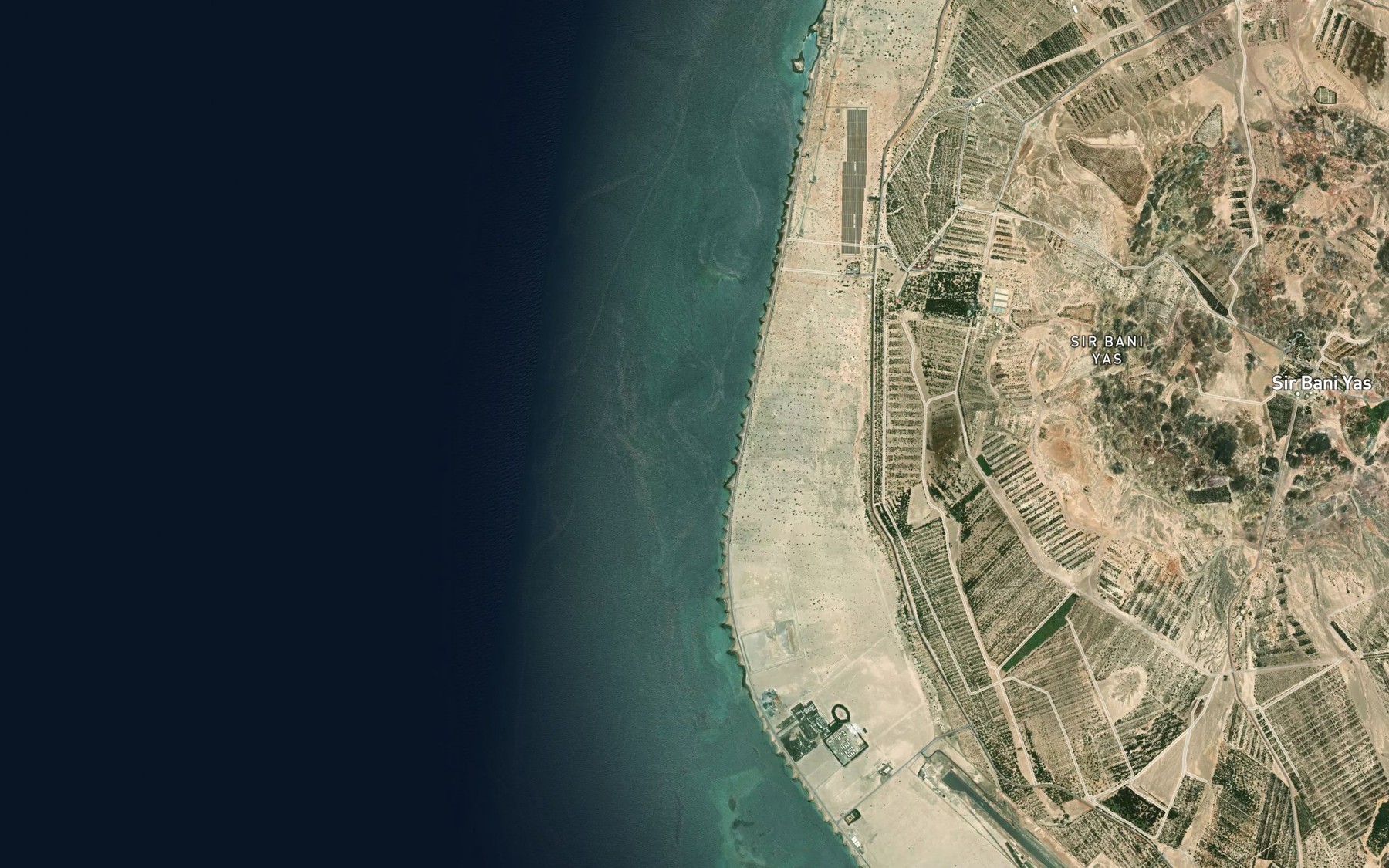 Satellite map of the Khawr al Bab