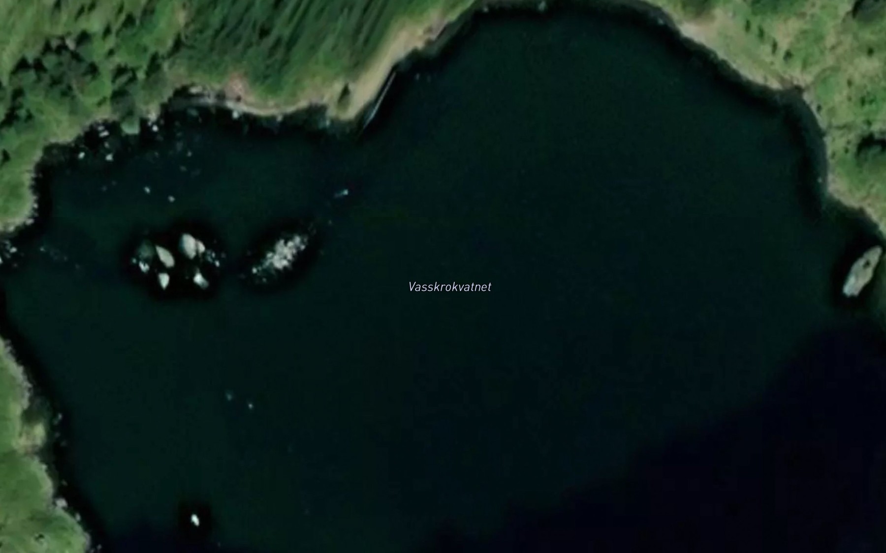 Satellite map of the Vasskrokvatnet