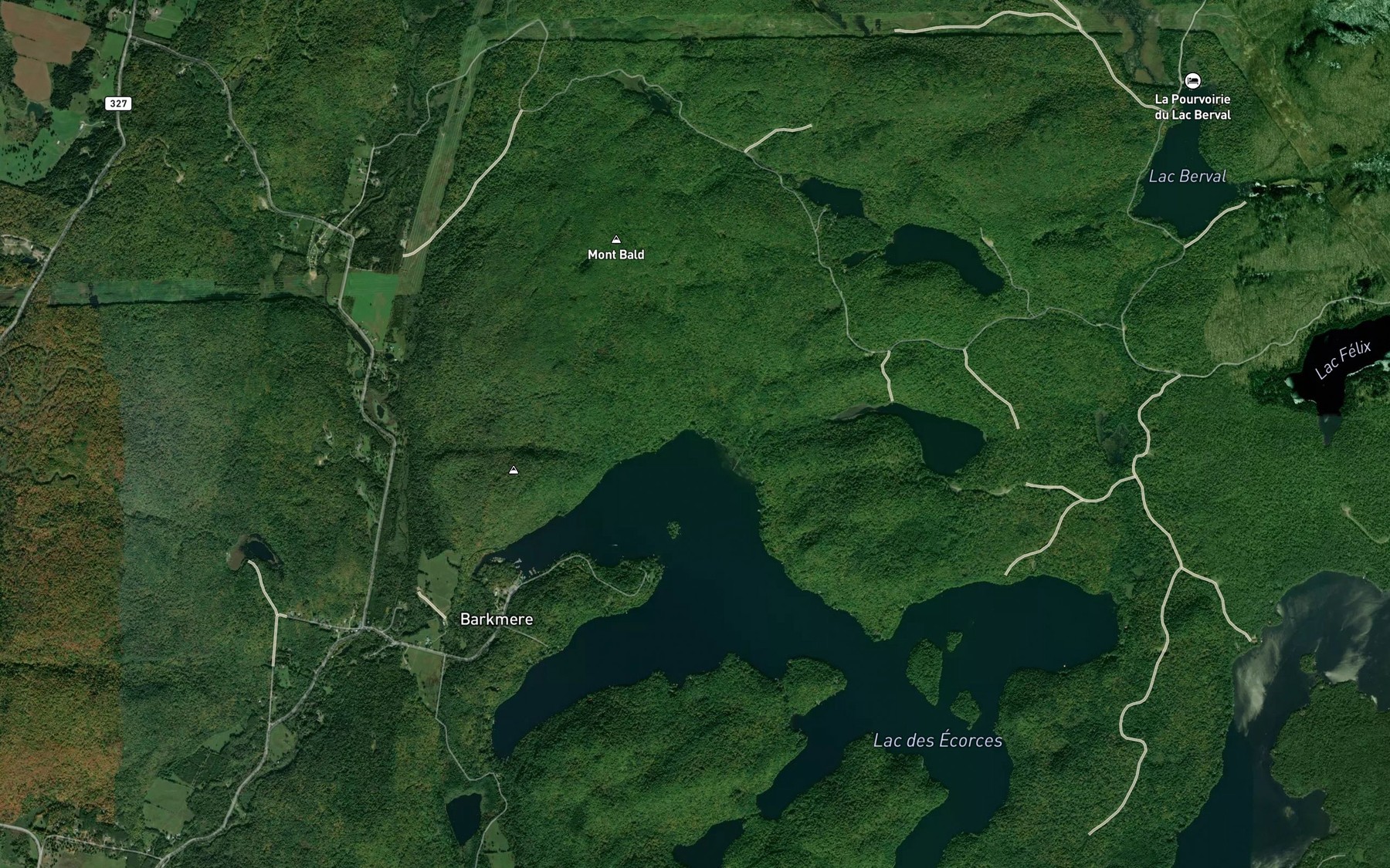 Satellite map of the Baie Whittall
