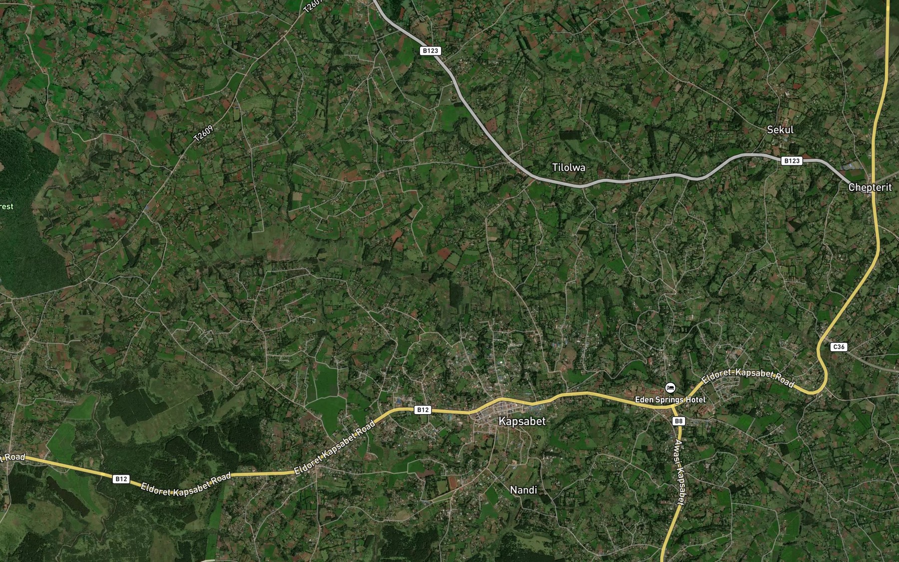 Satellite map of the Kaboen