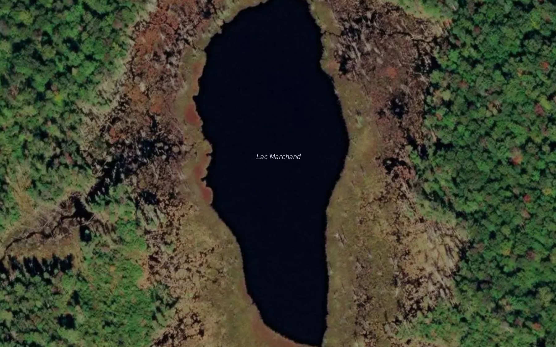 Satellite map of the Lac Marchand