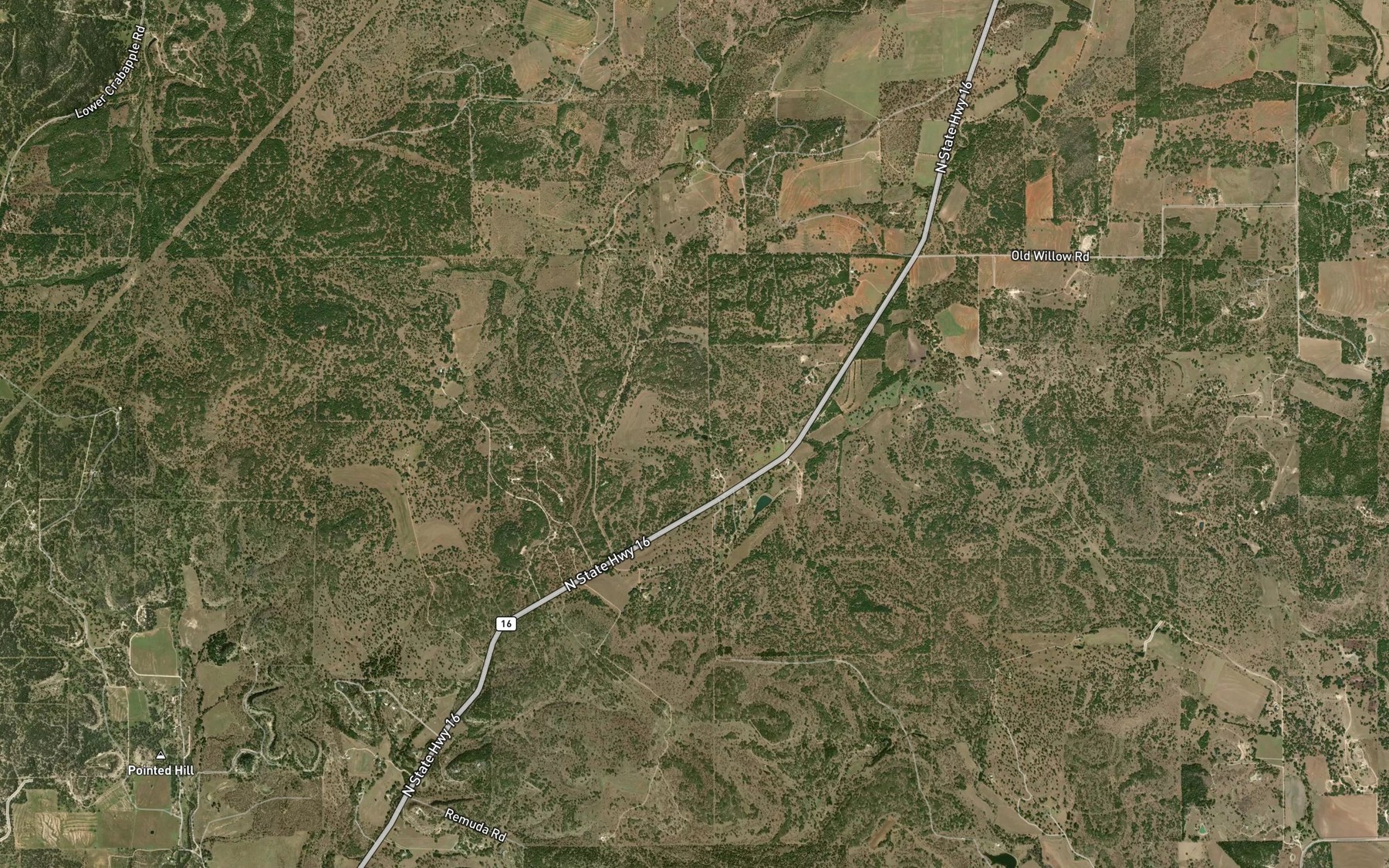 Satellite map of the Billings Spring