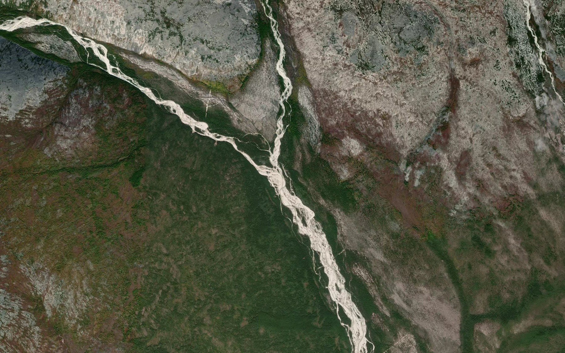 Satellite map of the Naldyndya