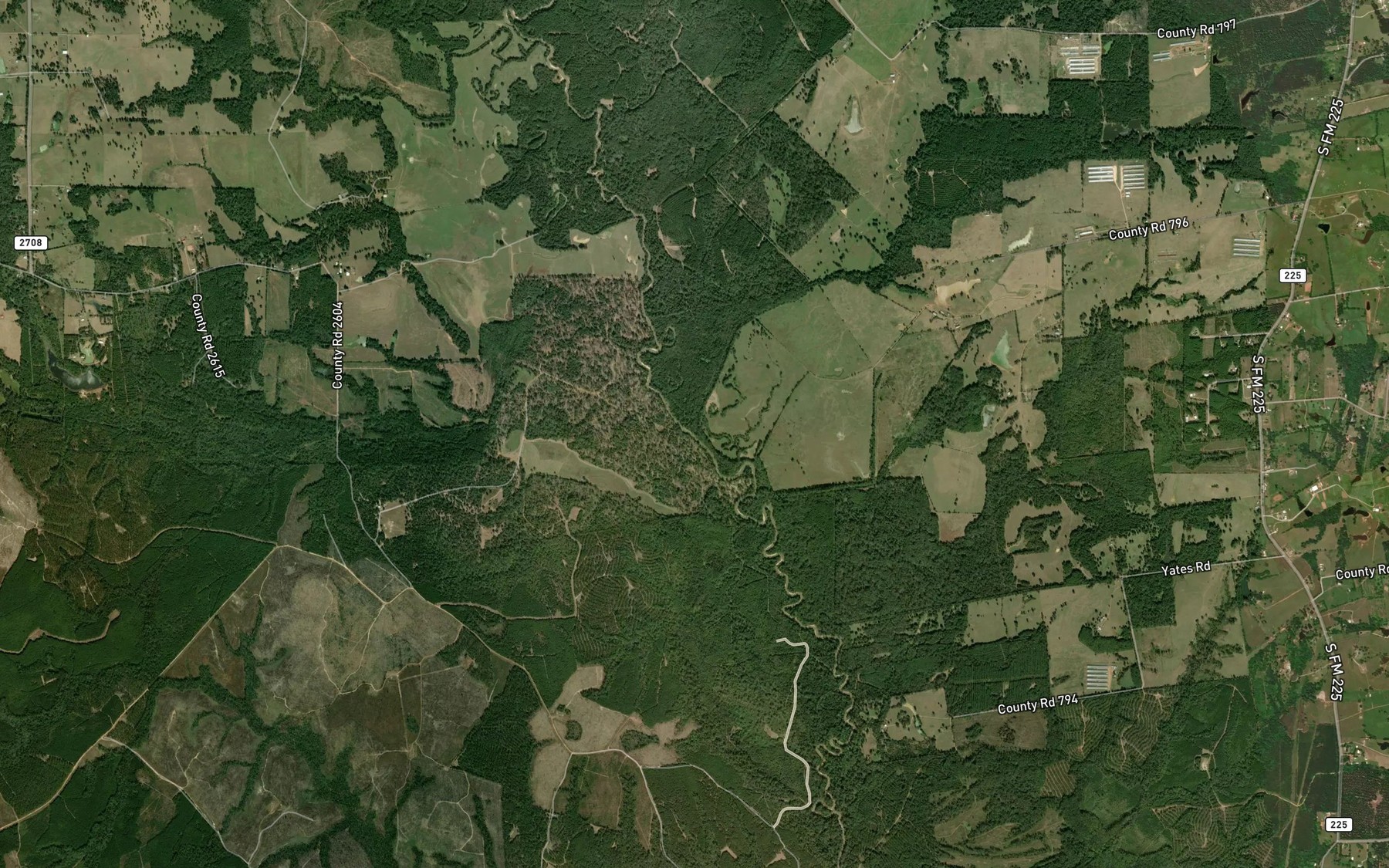 Satellite map of the King Creek