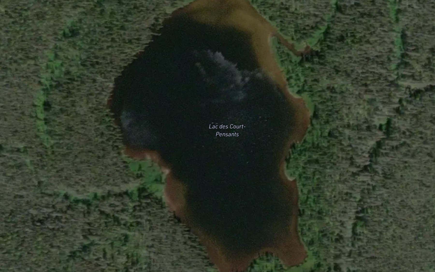 Satellite map of the Lac des Court-Pensants