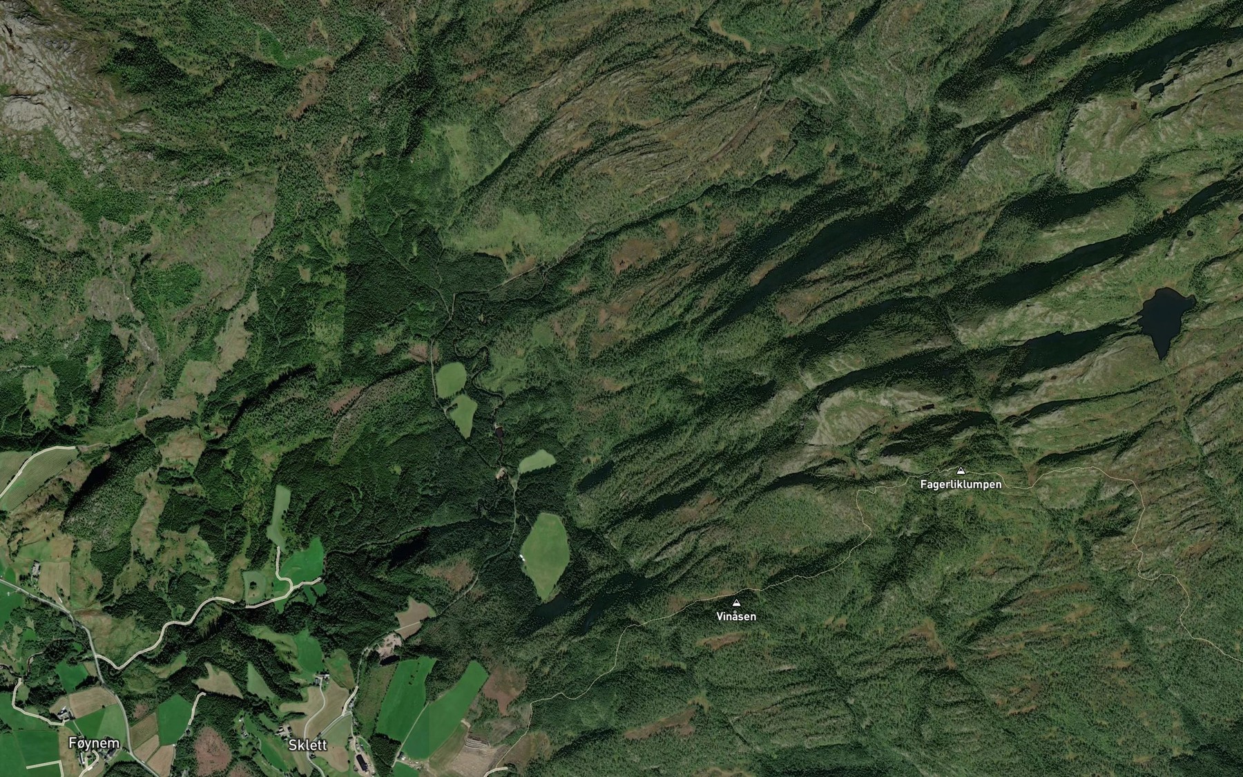 Satellite map of the Verabekken