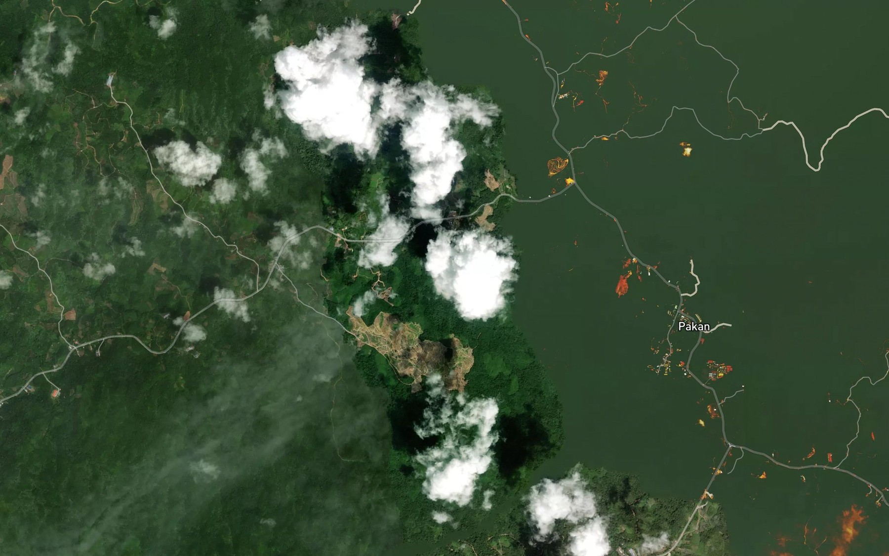 Satellite map of the Sungai Lepong