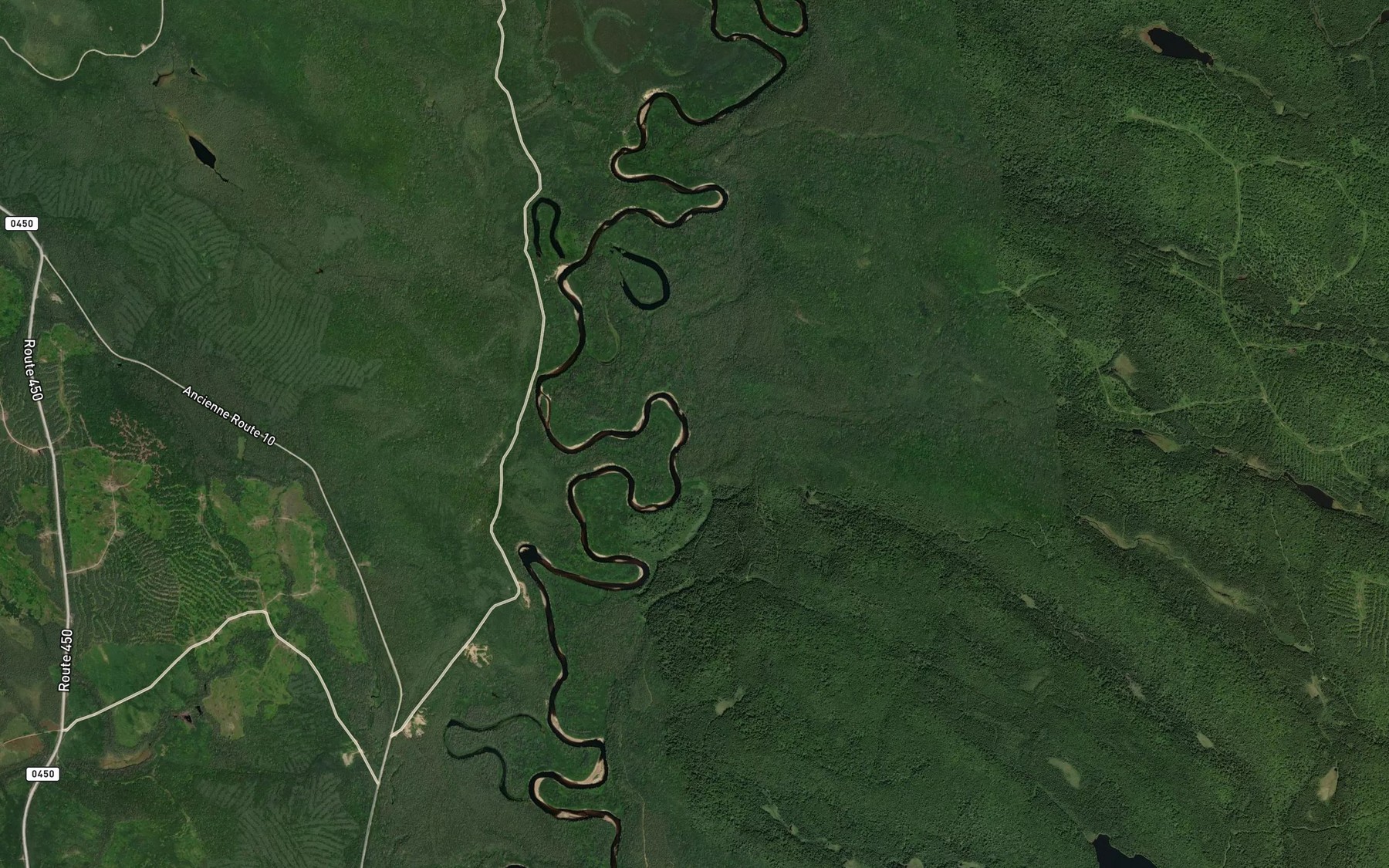 Satellite map of the Ruisseau des Dames