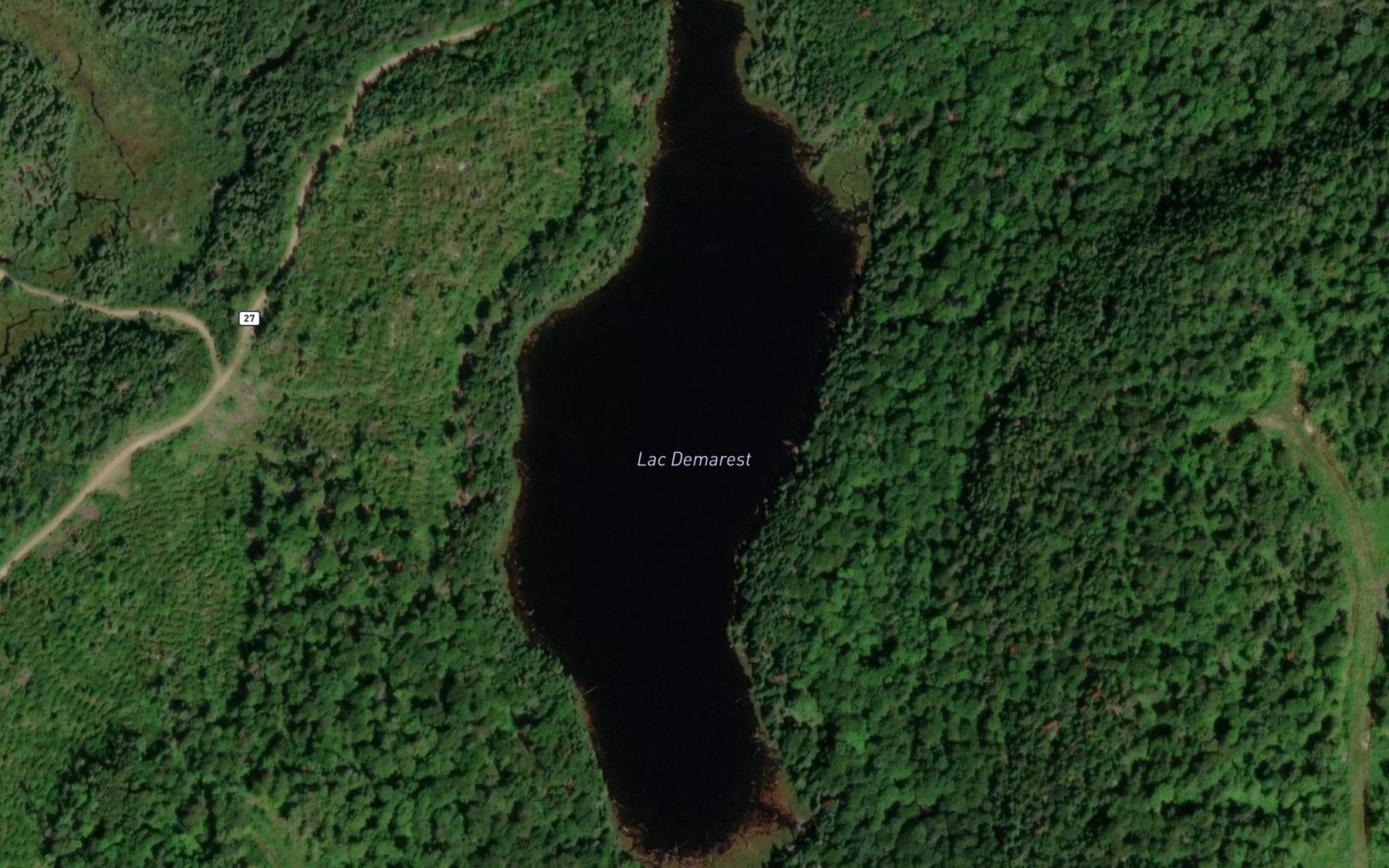 Satellite map of the Lac Demarest