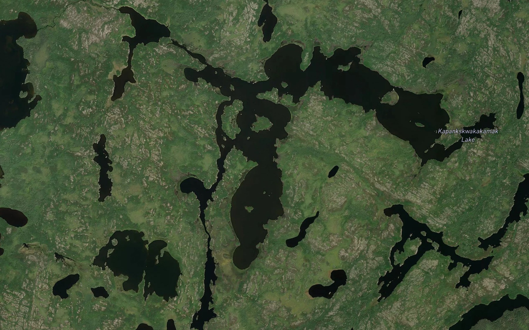 Satellite map of the Kapankskwakakamak Lake