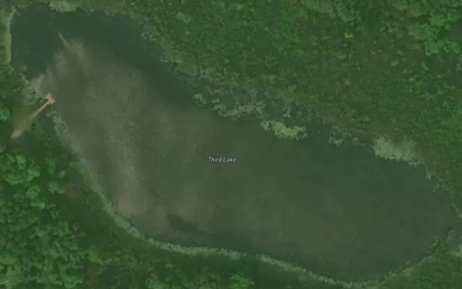 Satellite map of the Third Lake