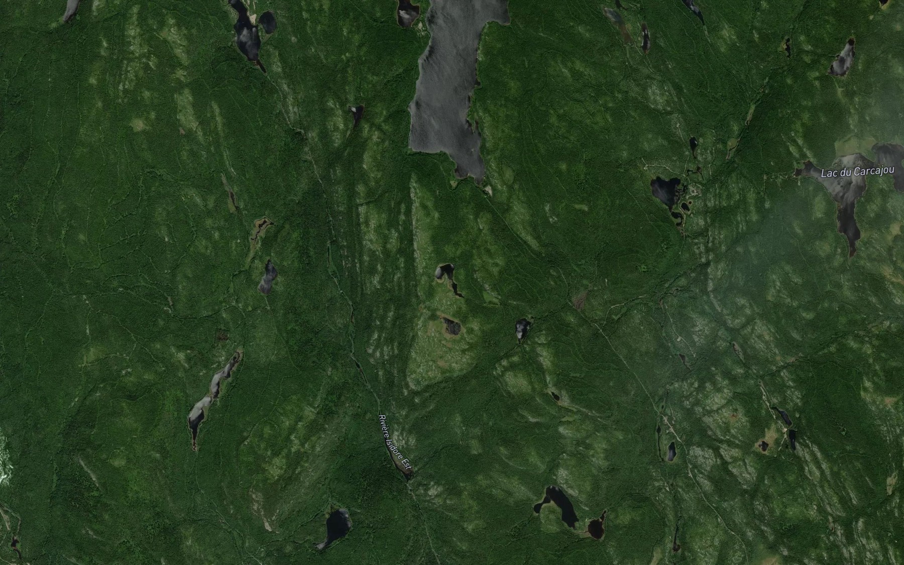 Satellite map of the Deuxieme lac Mukluk