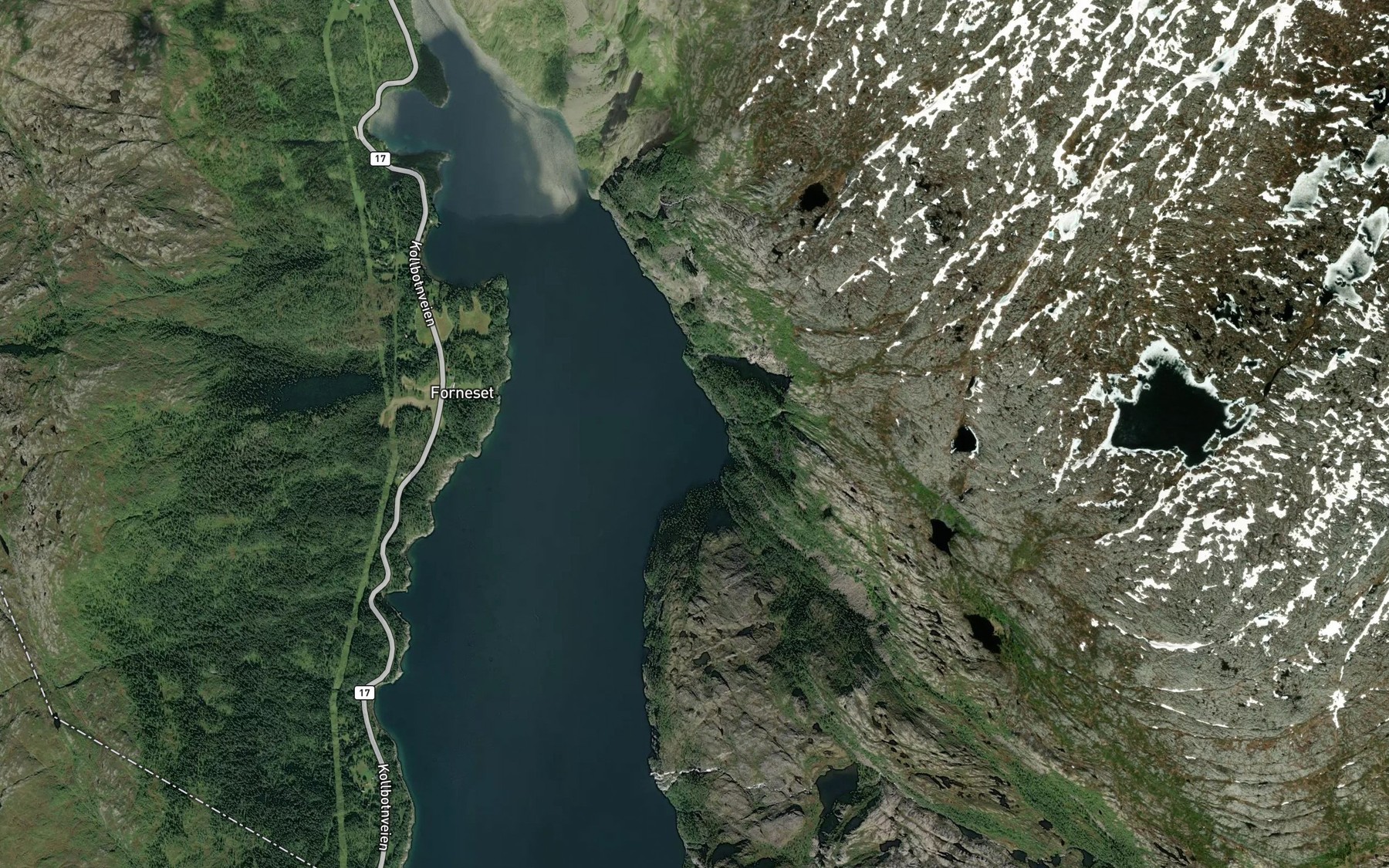 Satellite map of the Trollskardbukta