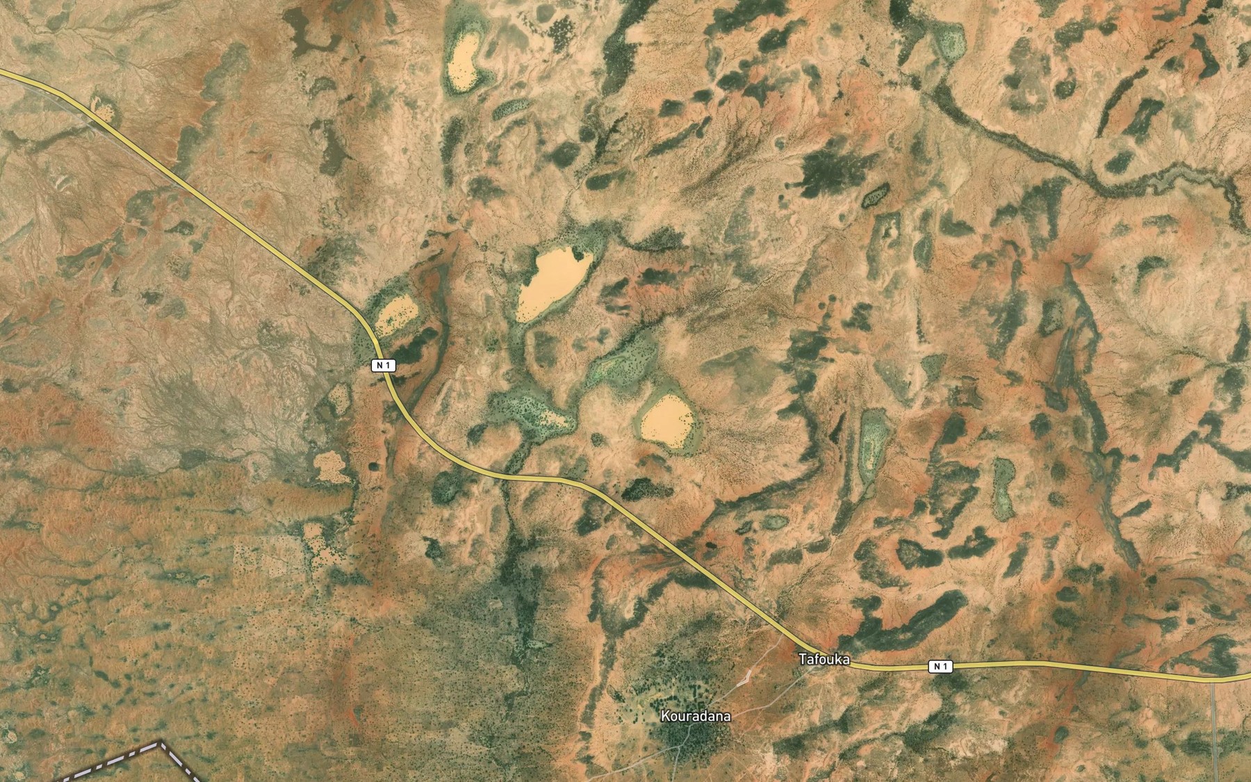 Satellite map of the Koumoute
