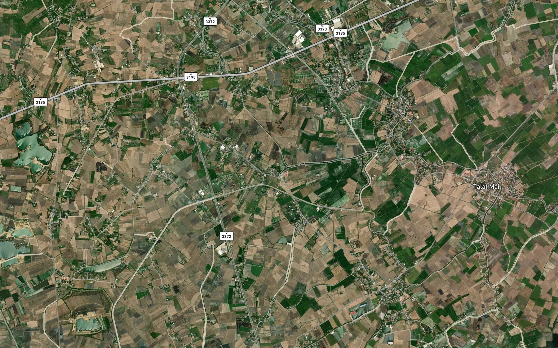 Satellite map of the Khlong Huai Rong