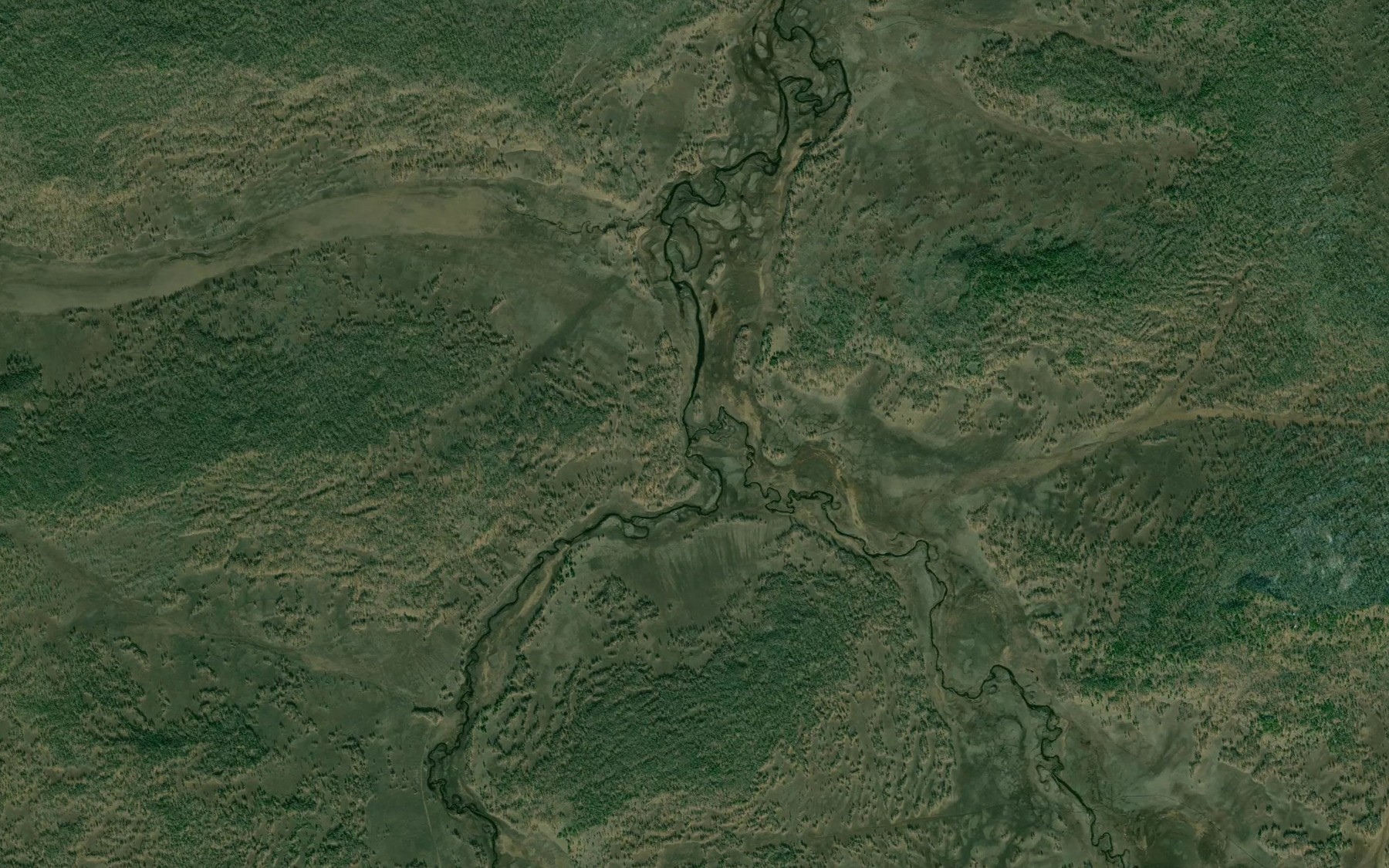 Satellite map of the Khushida
