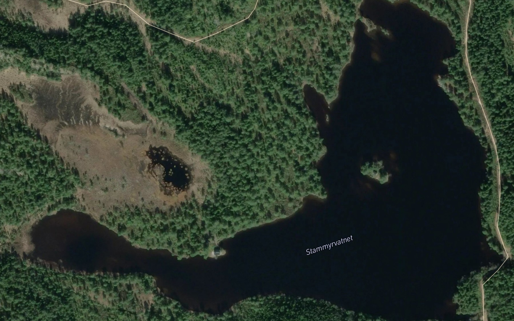 Satellite map of the Stammyrvatnet