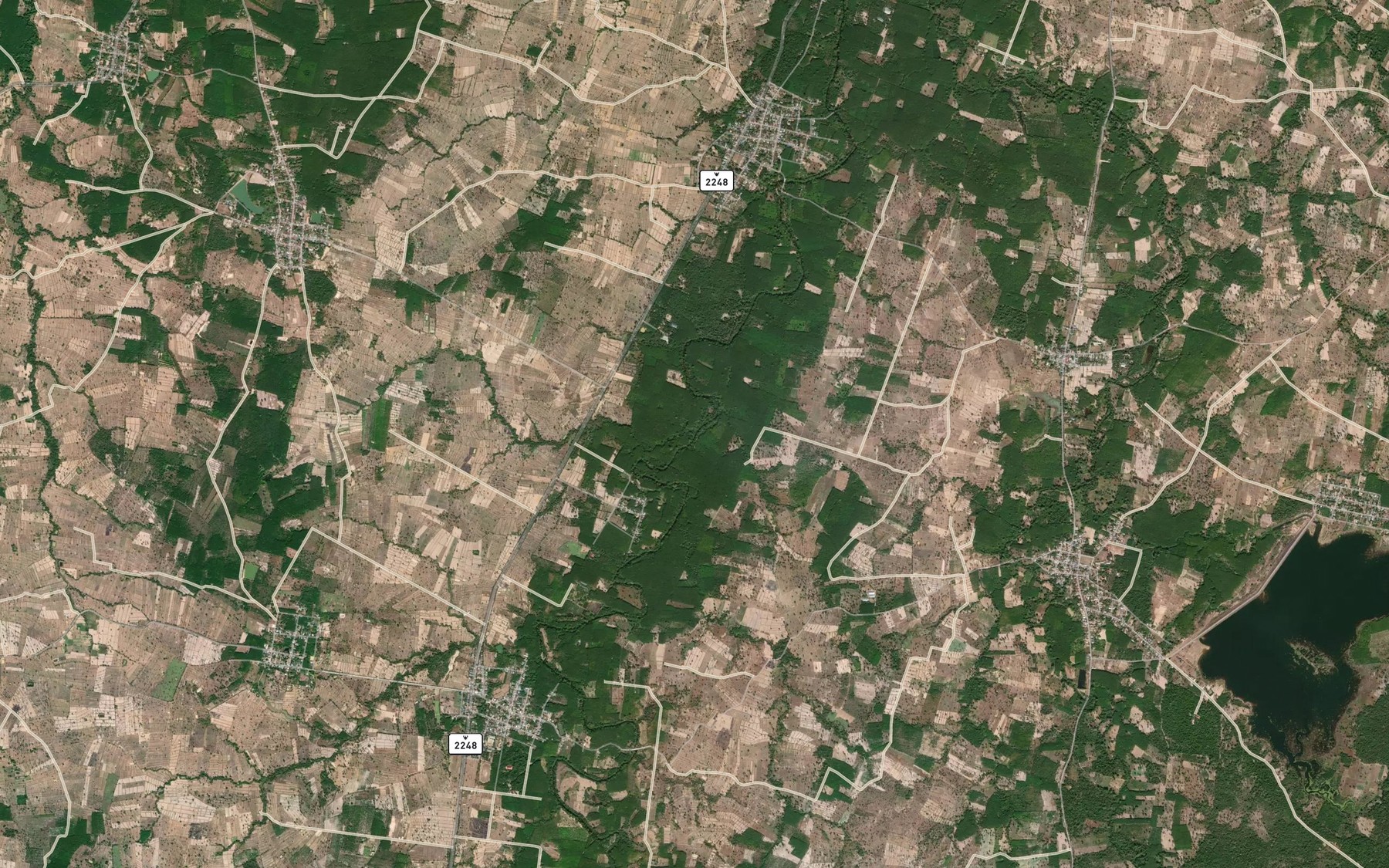 Satellite map of the Huai Khi Nu