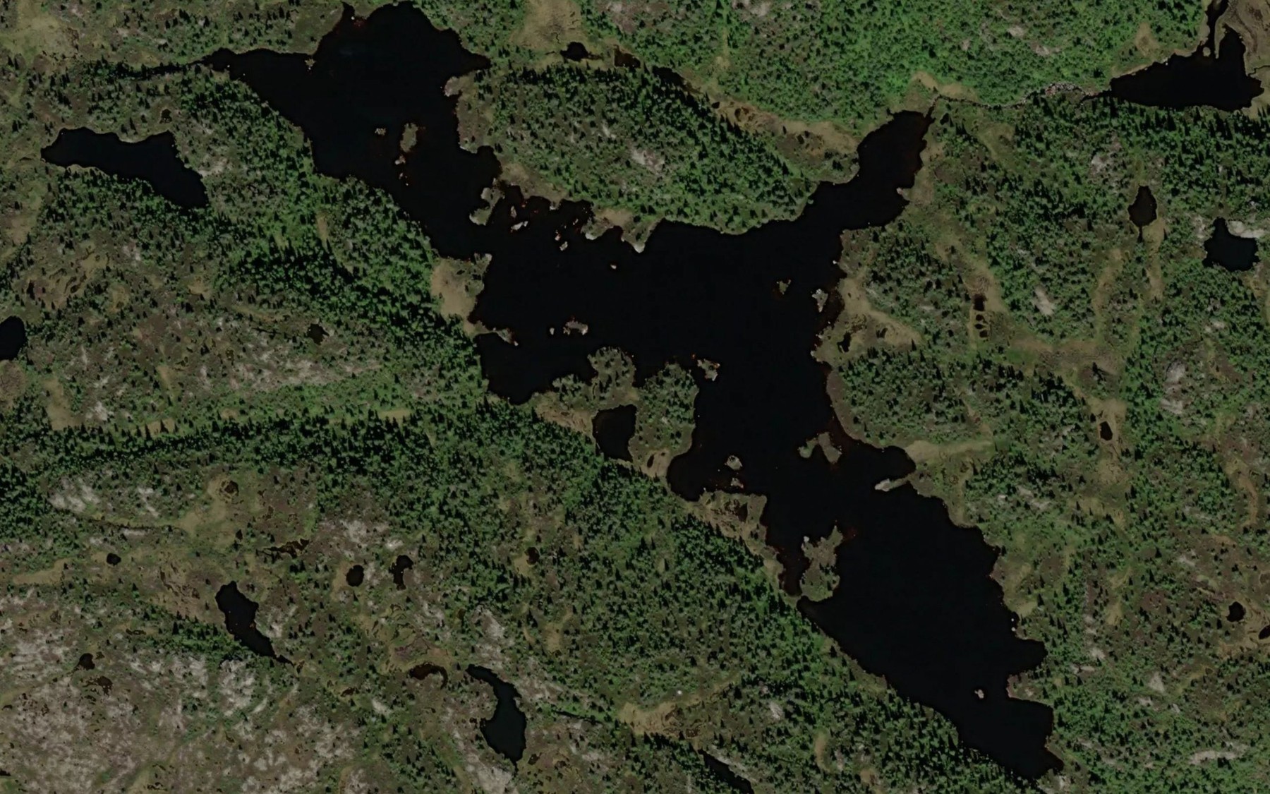 Satellite map of the Stavvatn