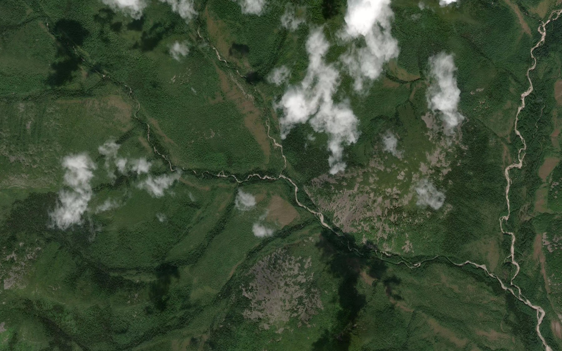 Satellite map of the Shirokiy