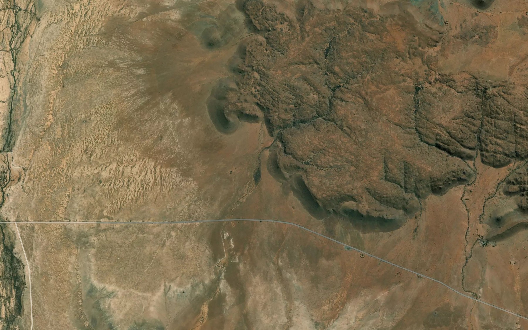 Satellite map of the Osfontein se Spruit