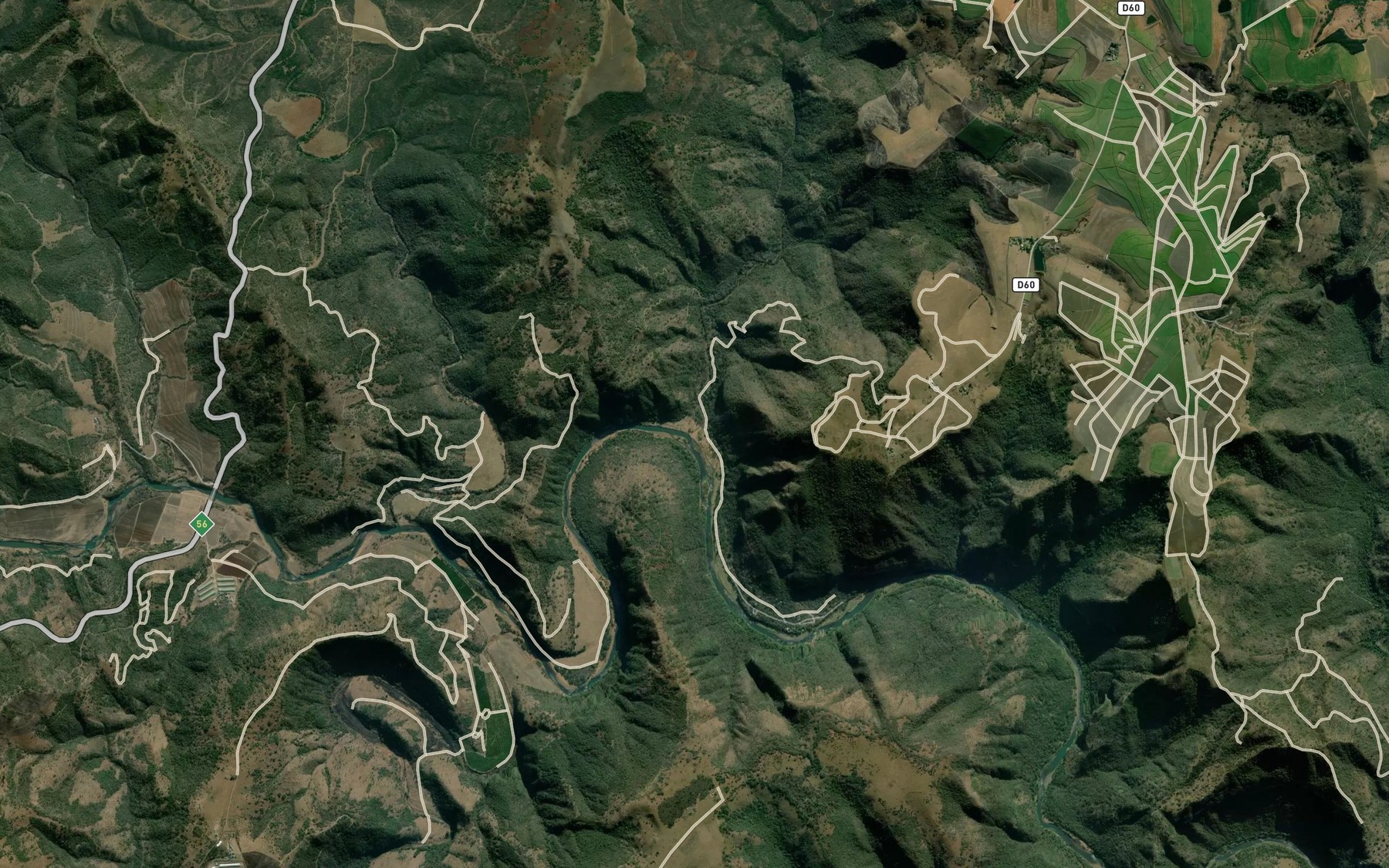 Satellite map of the Nkoxweni