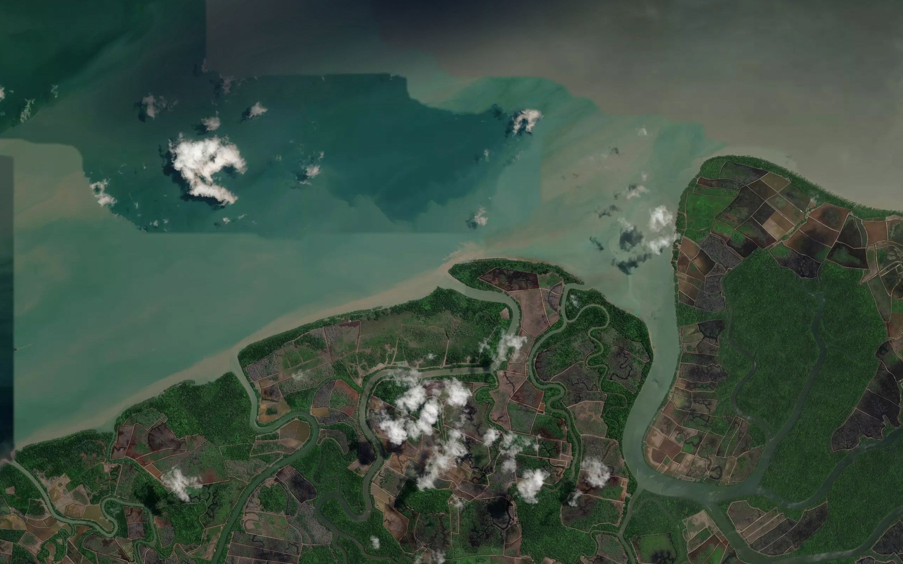 Satellite map of the Sungai Tedung