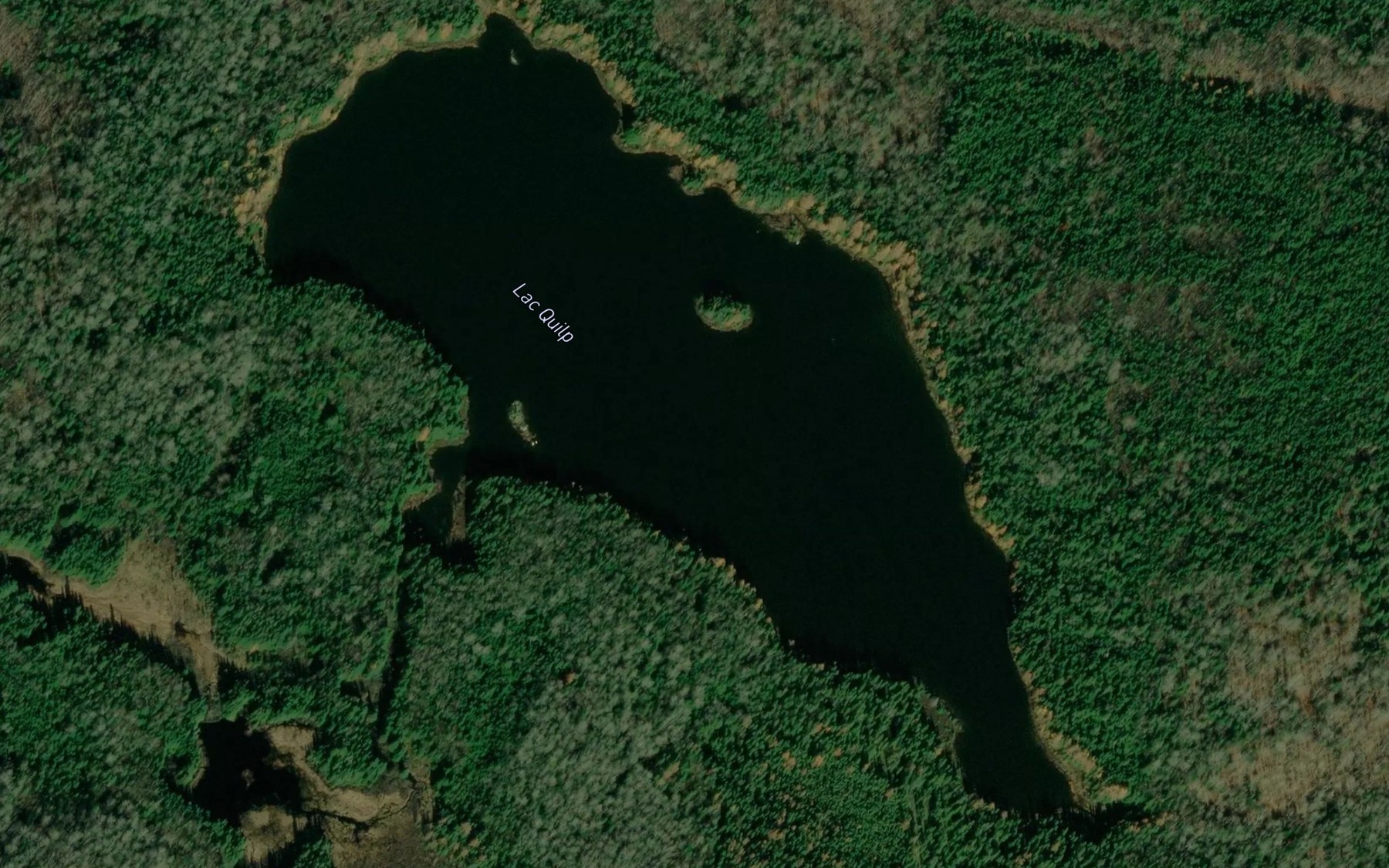 Satellite map of the Lac Quilp