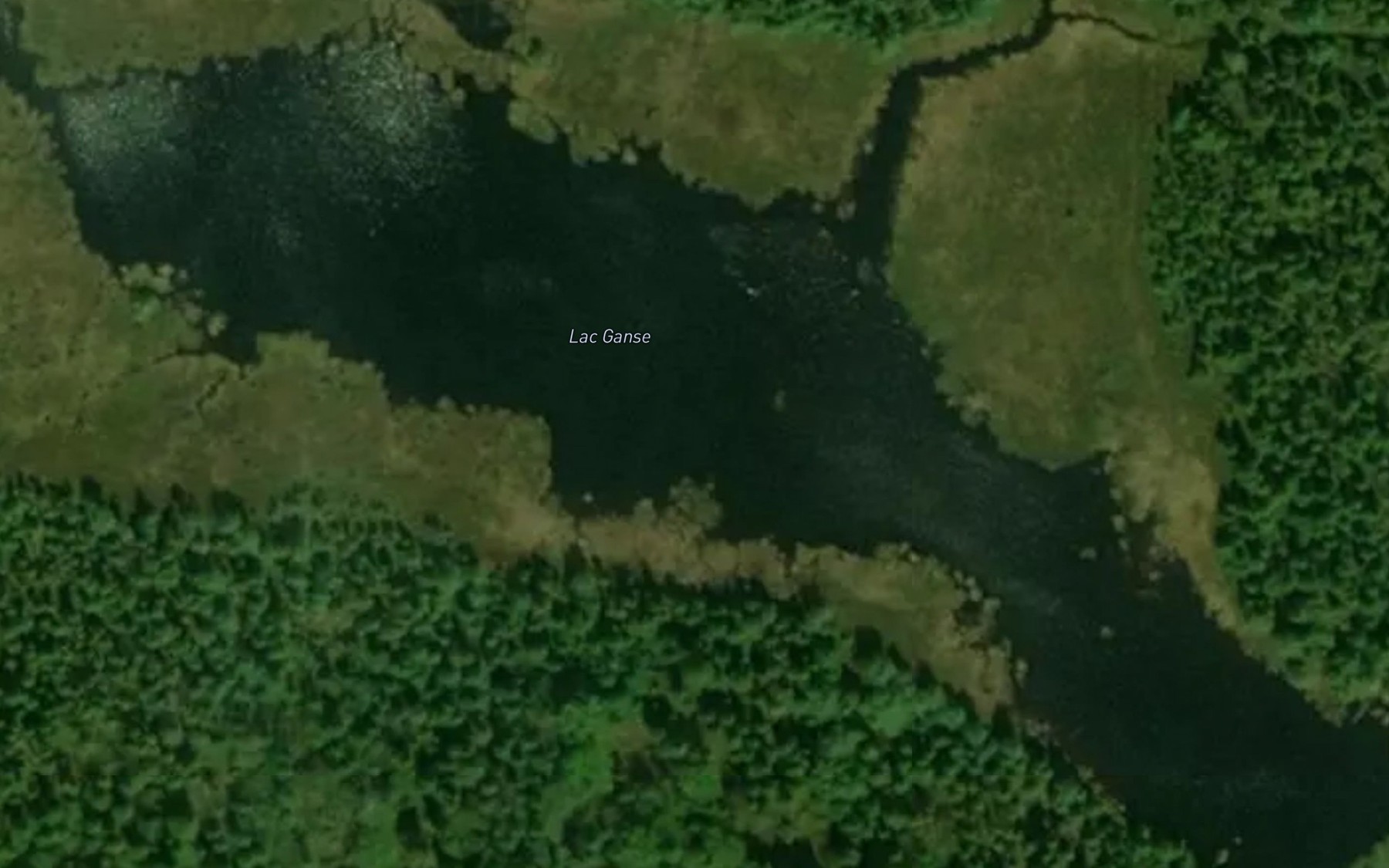 Satellite map of the Lac Ganse