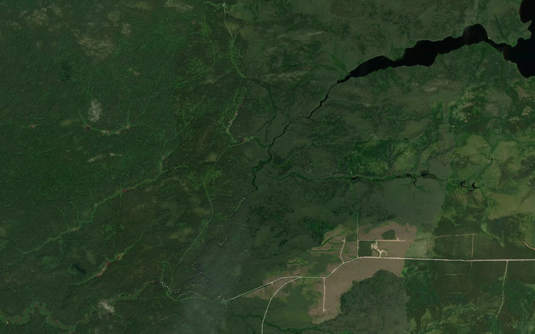 Satellite map of the Ruisseau Katebigame