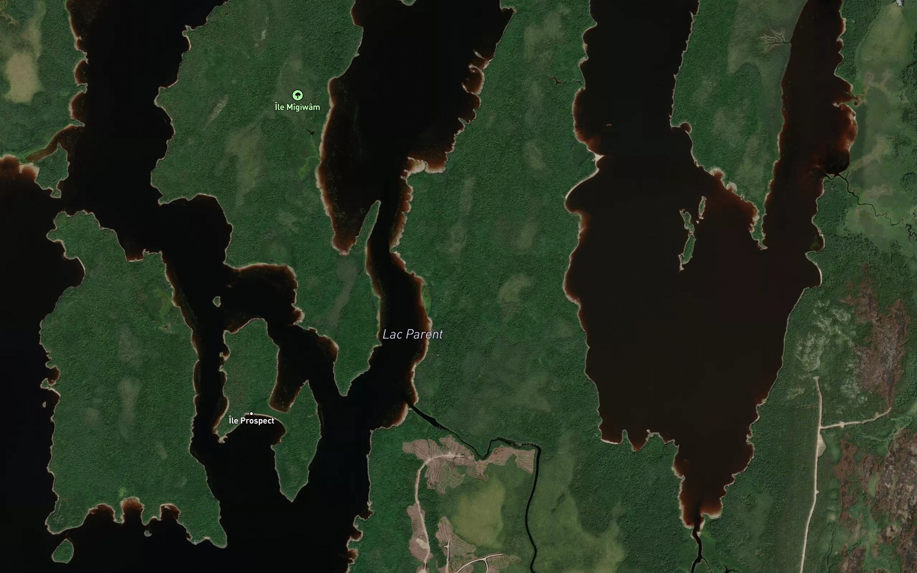 Satellite map of the Passe de l'Esturgeon