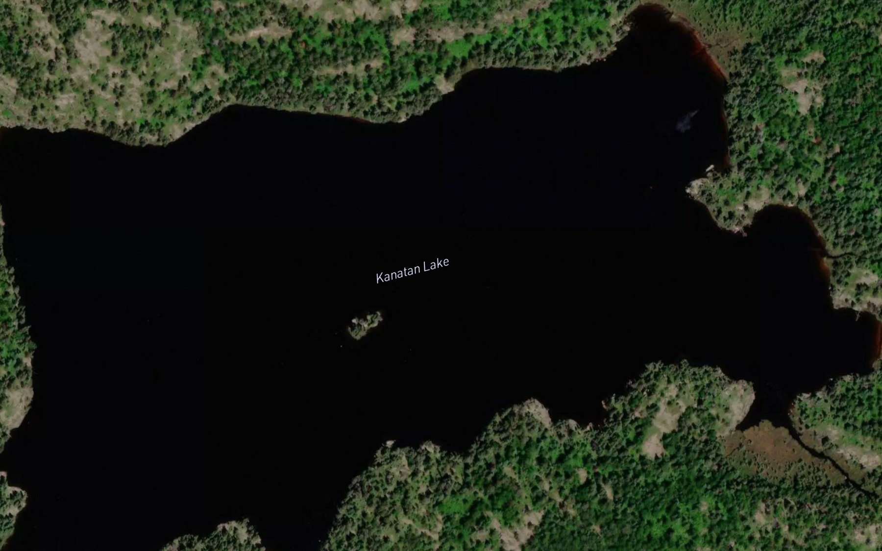 Satellite map of the Kanatan Lake