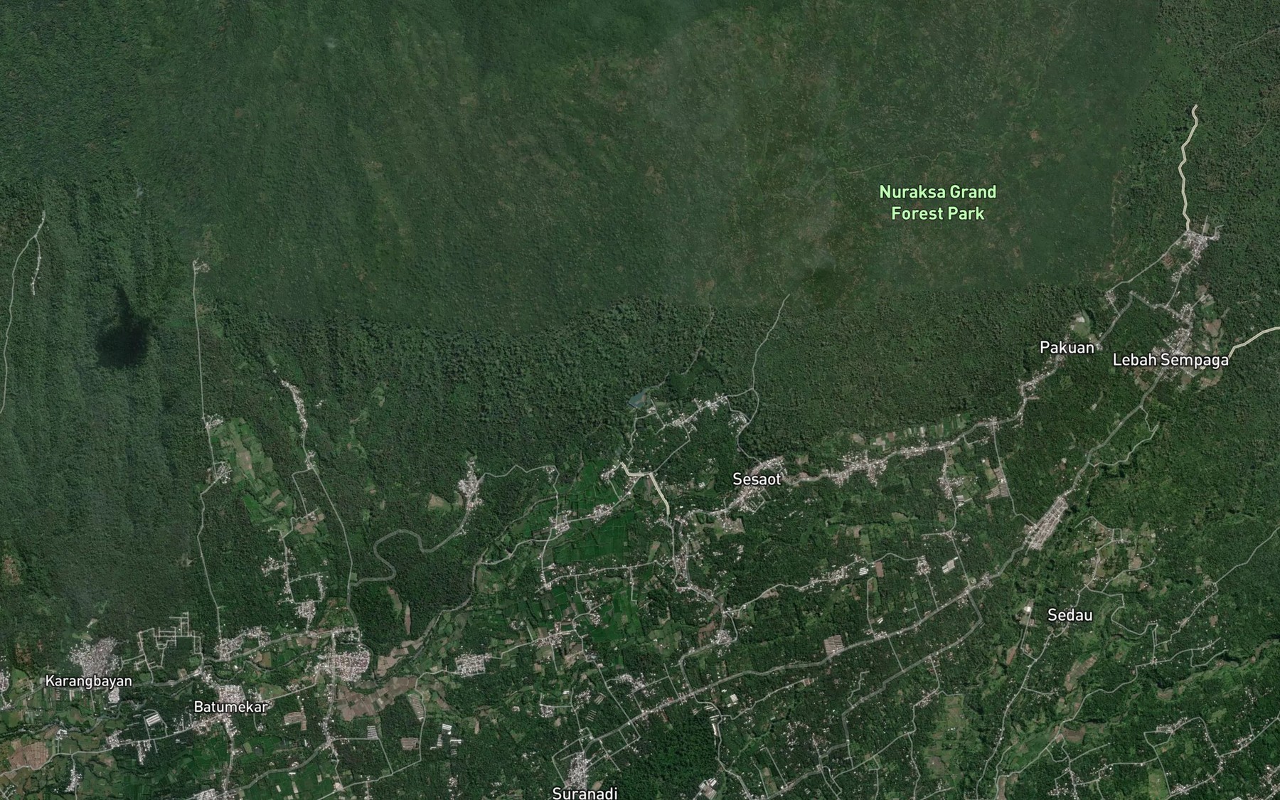 Satellite map of the Bendung Jangkok