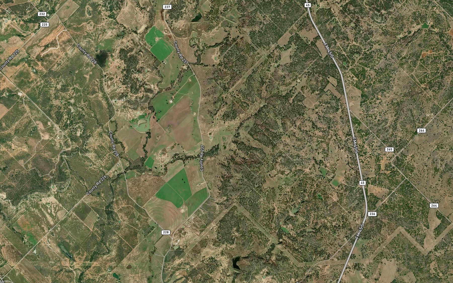 Satellite map of the Soil Conservation Service Site 4 Reservoir