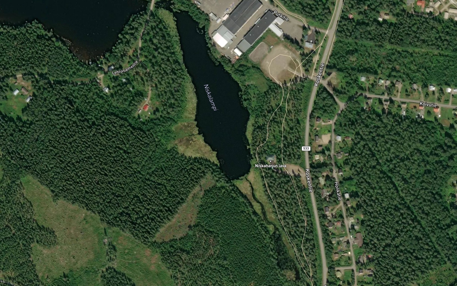 Satellite map of the Niskalampi