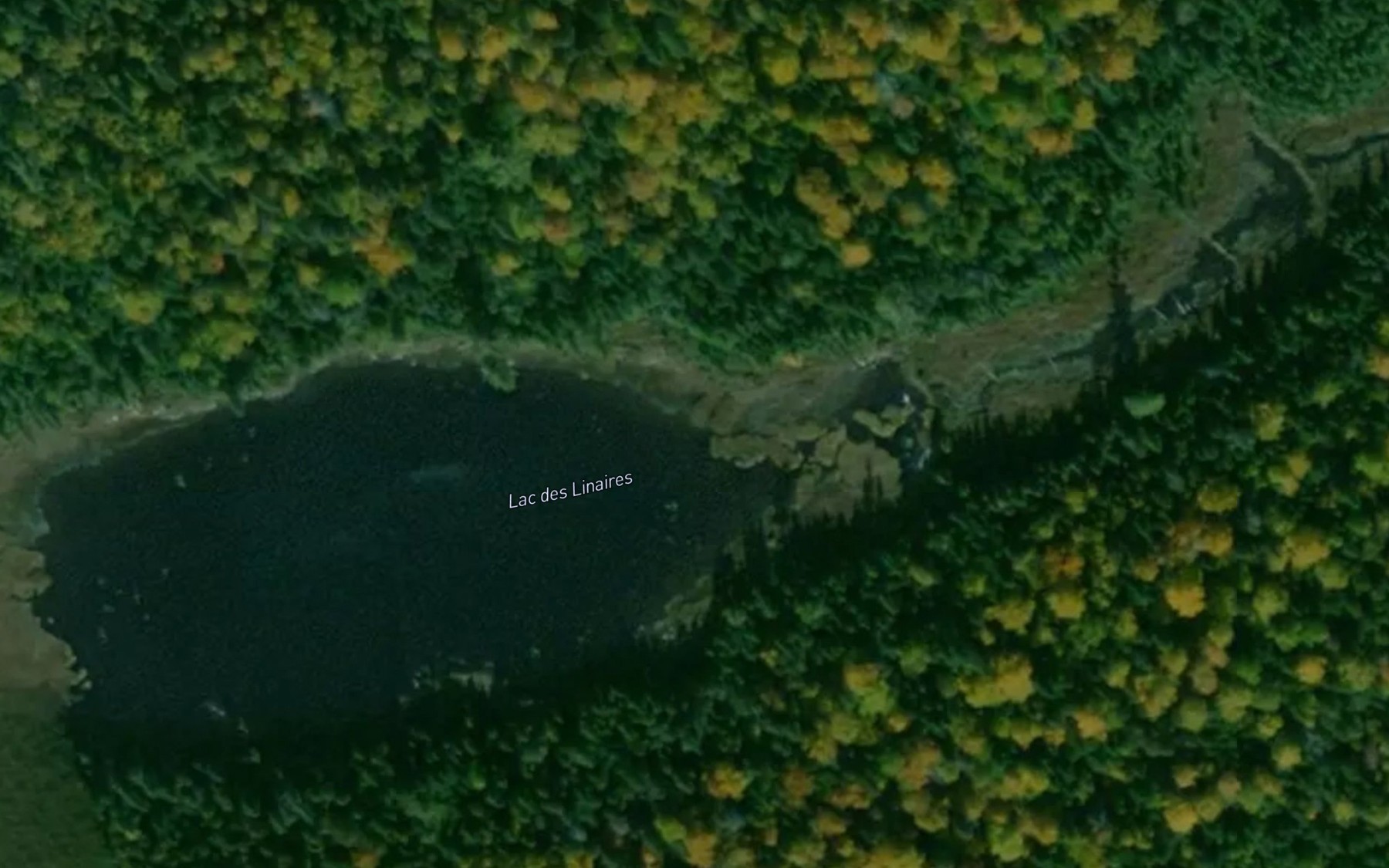 Satellite map of the Lac des Linaires